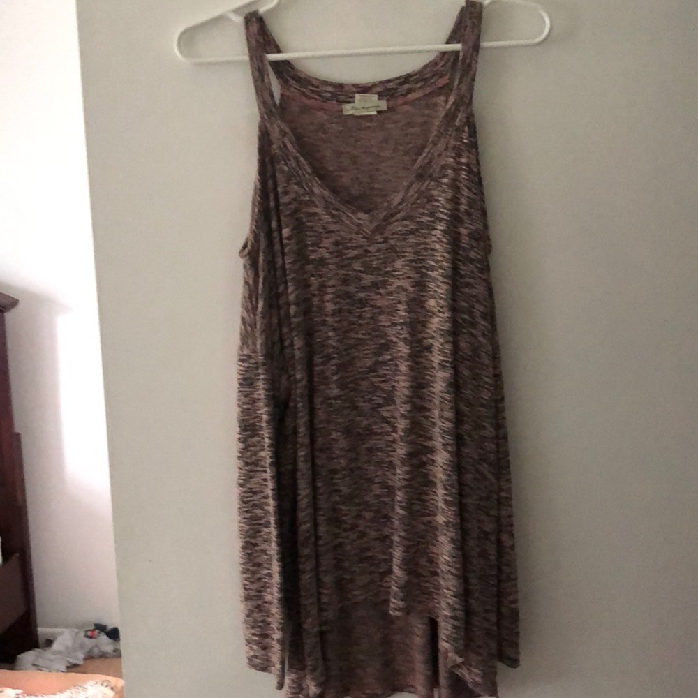 Long sleeve top with shoulders cut out